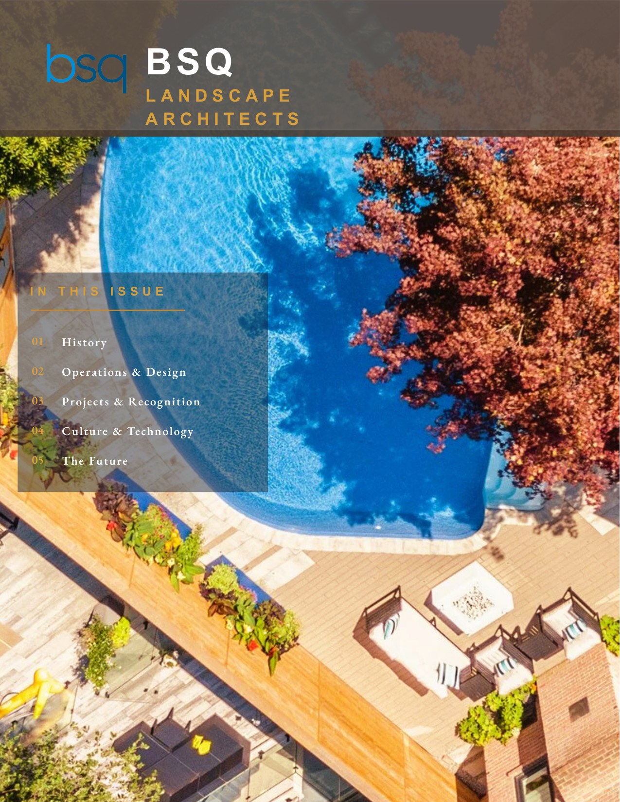 bsq Landscape Architects brochure cover
