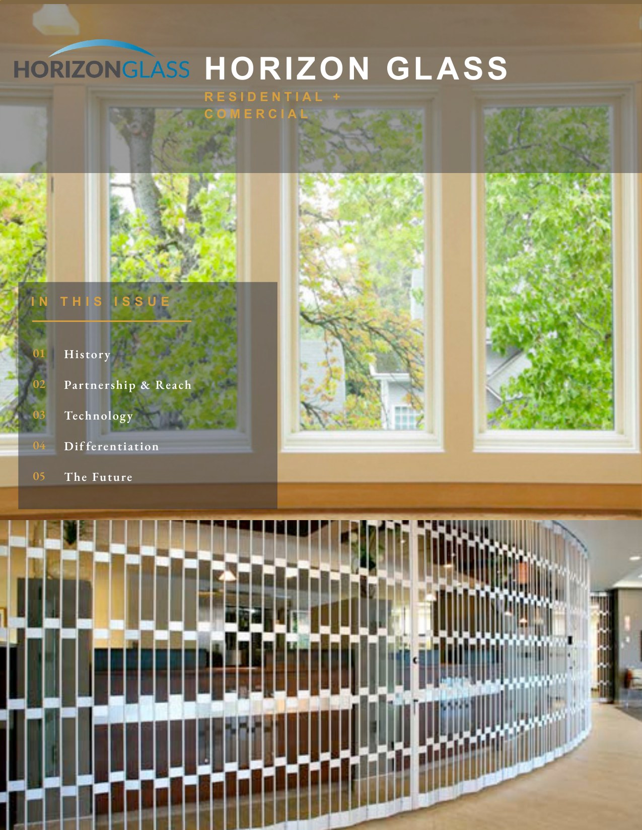 Horizon Glass brochure cover