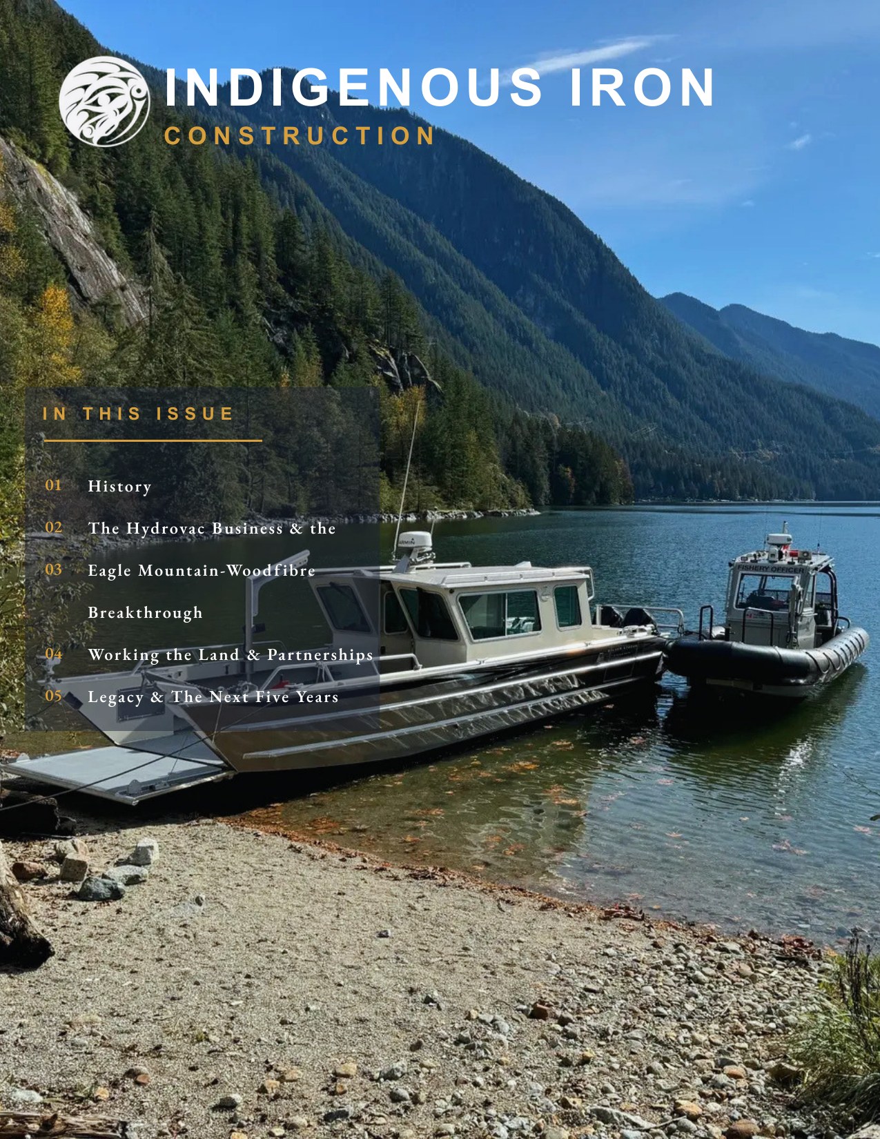 Indigenous Iron Construction brochure cover